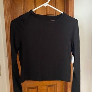 Juniors Black CROP TOP shirt brand new